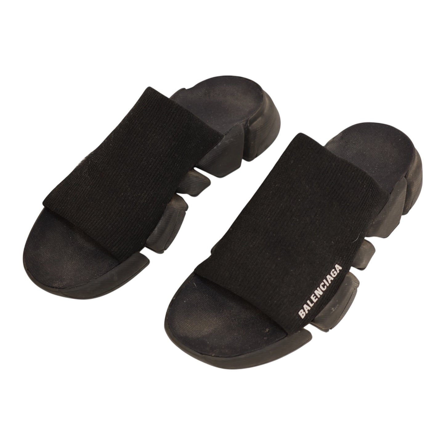 Balenciaga Speed 2.0 Recycled Knit Slide Sandals (Size 41)