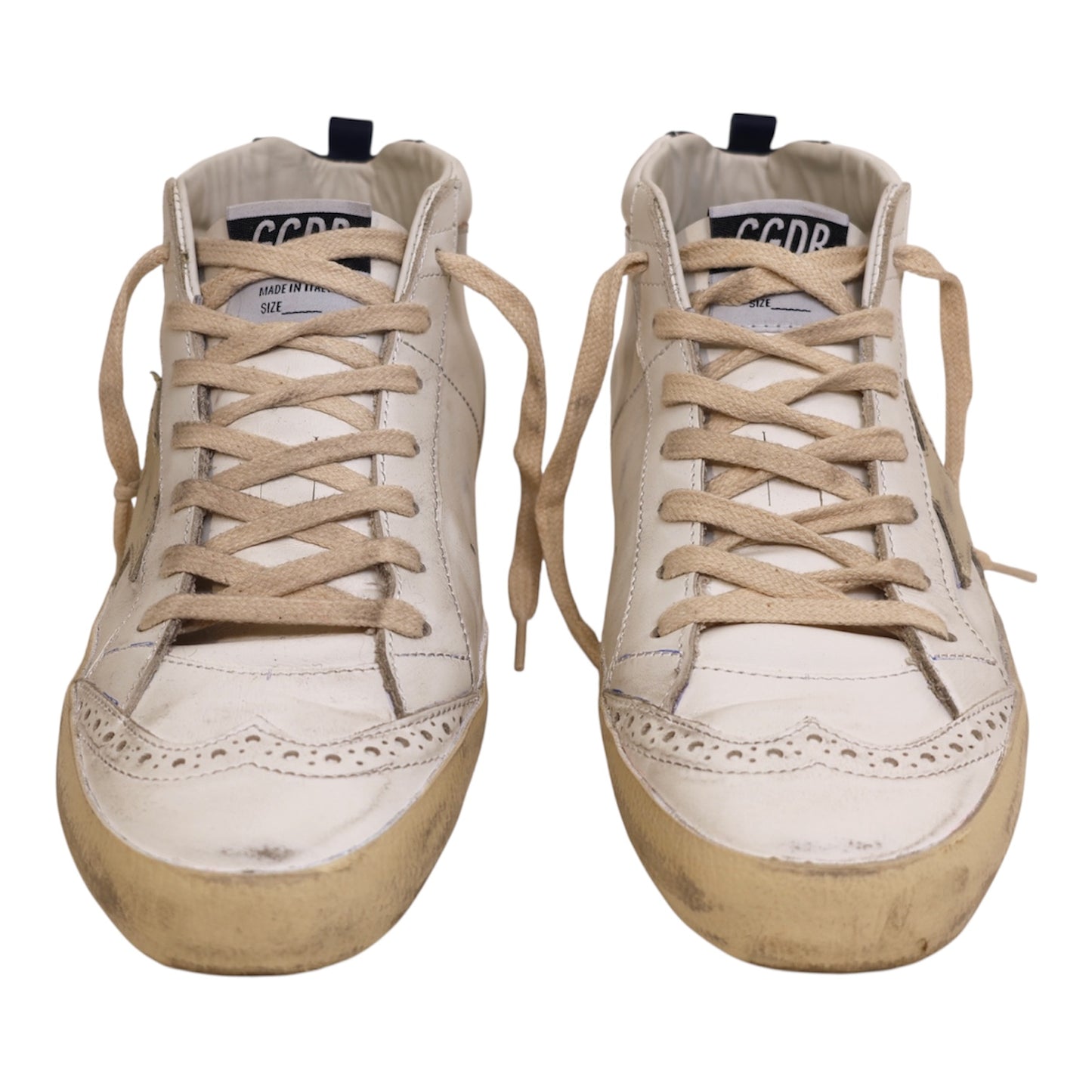 Golden Goose Mid Star Nappa Shiny Sneakers (Size 40)