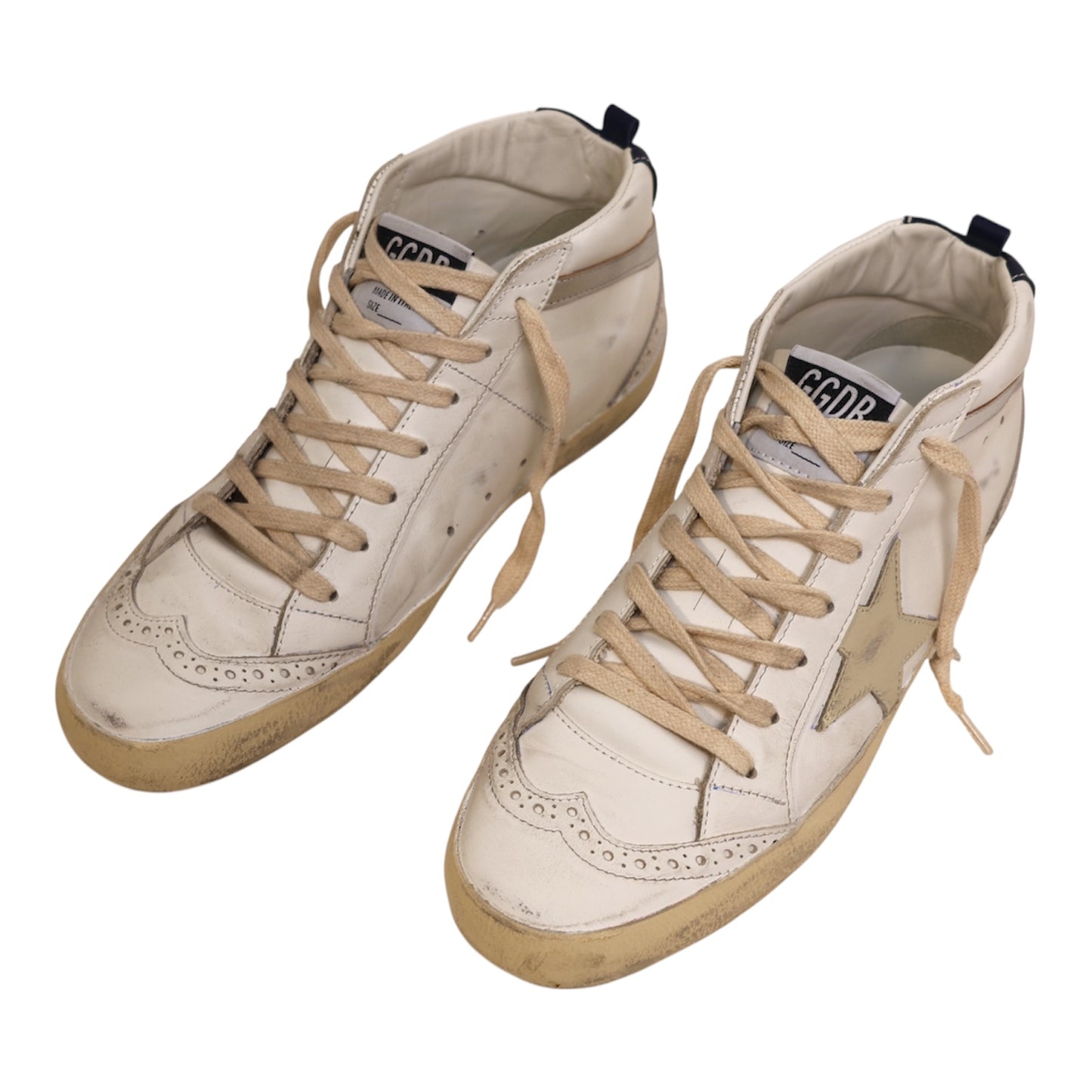 Golden Goose Mid Star Nappa Shiny Sneakers (Size 40)