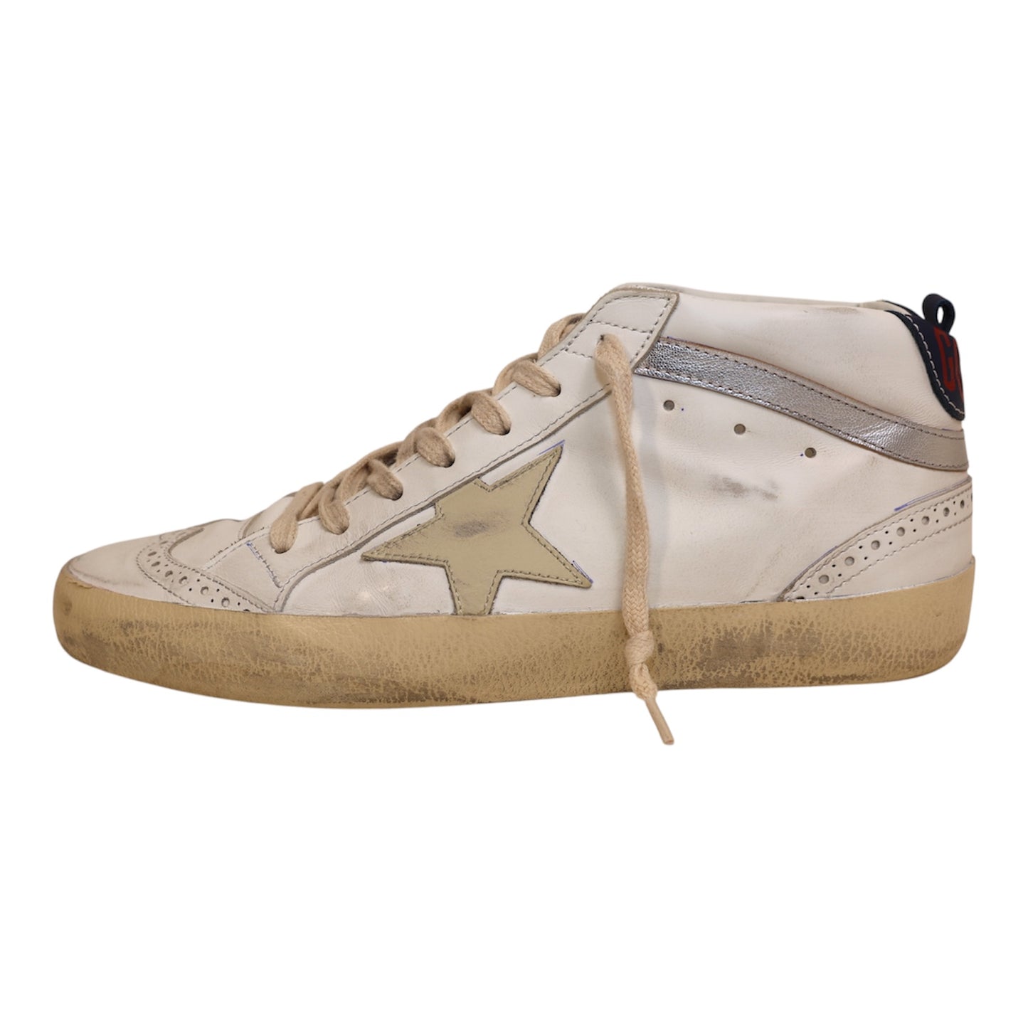 Golden Goose Mid Star Nappa Shiny Sneakers (Size 40)