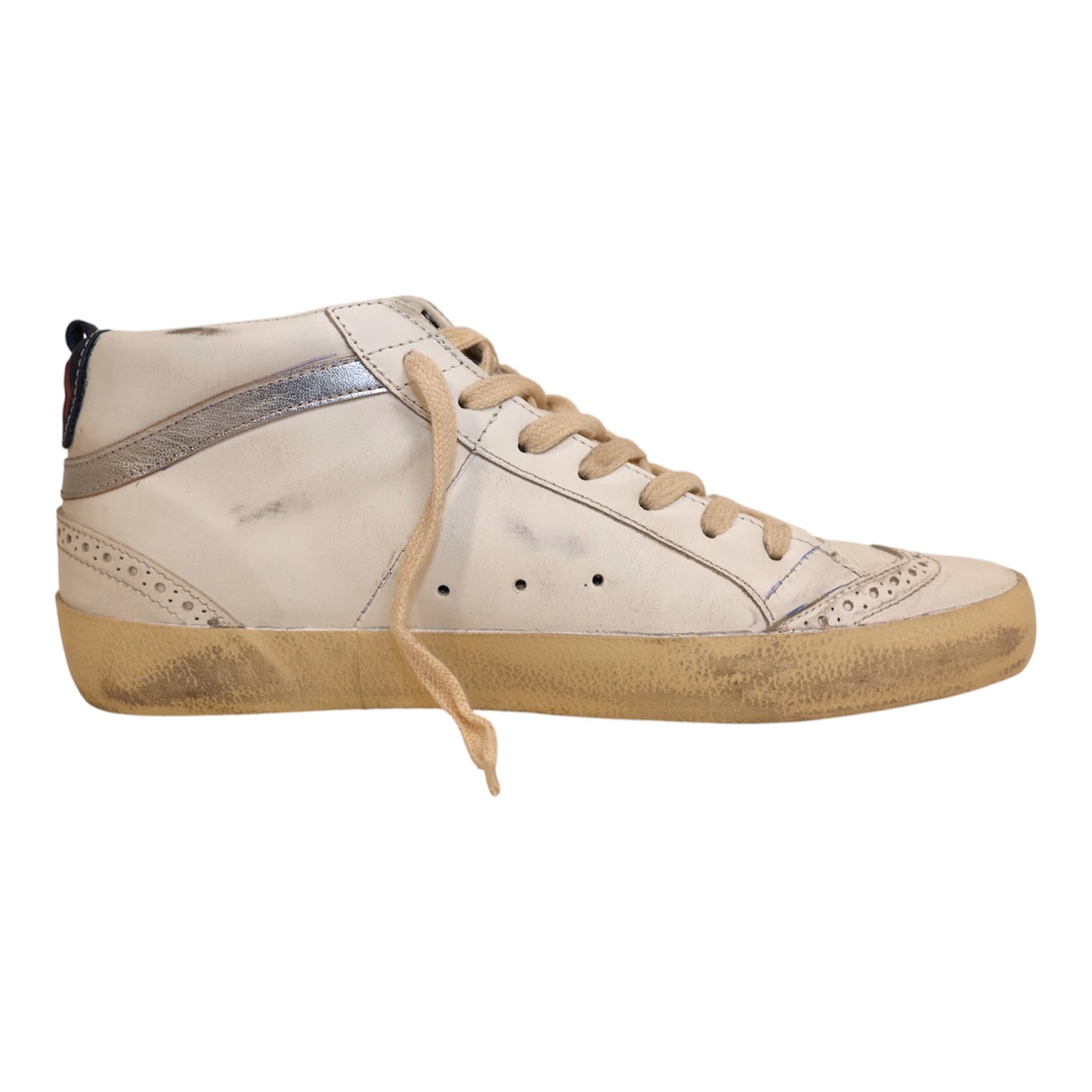 Golden Goose Mid Star Nappa Shiny Sneakers (Size 40)