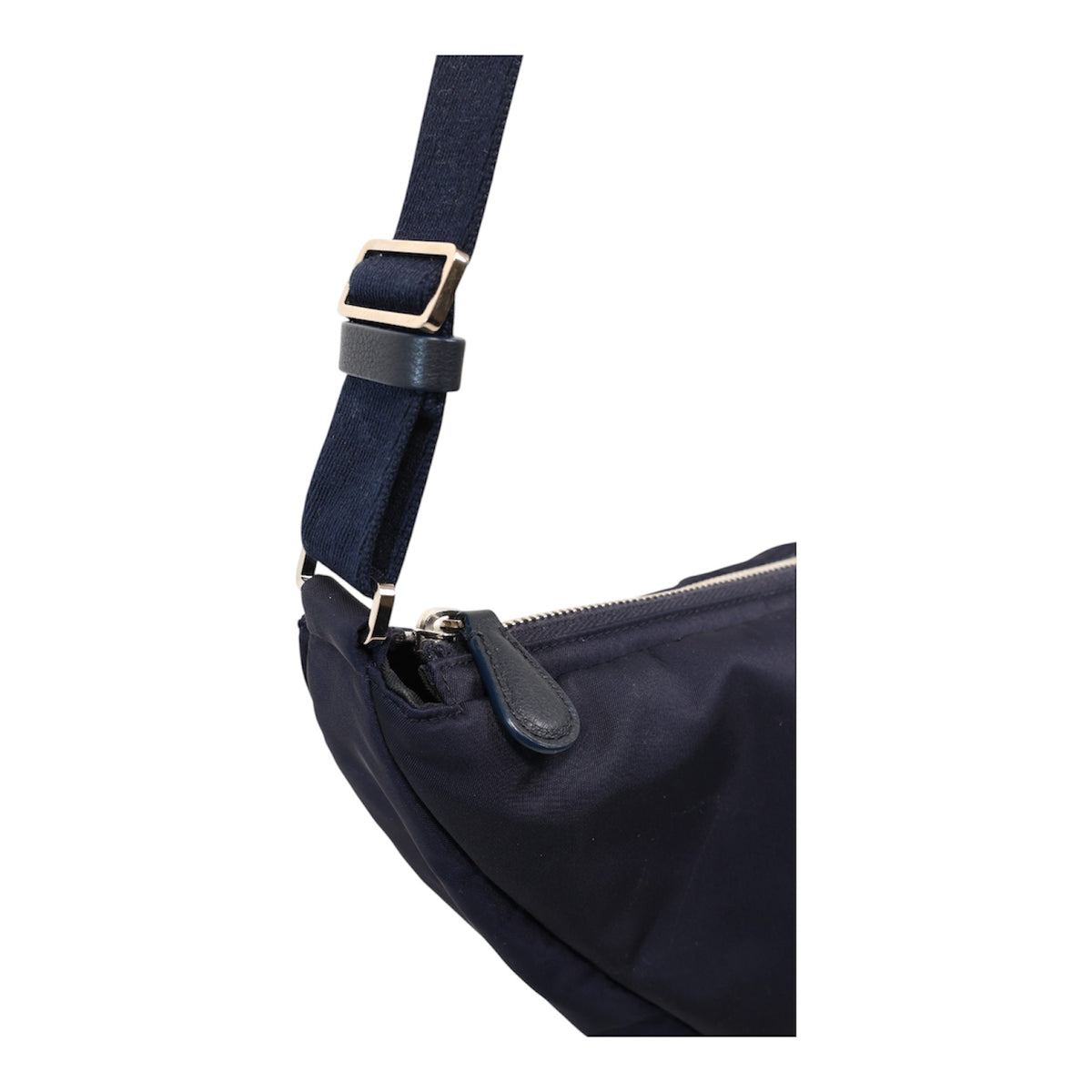 The Row Navy Slouchy Banana Bag