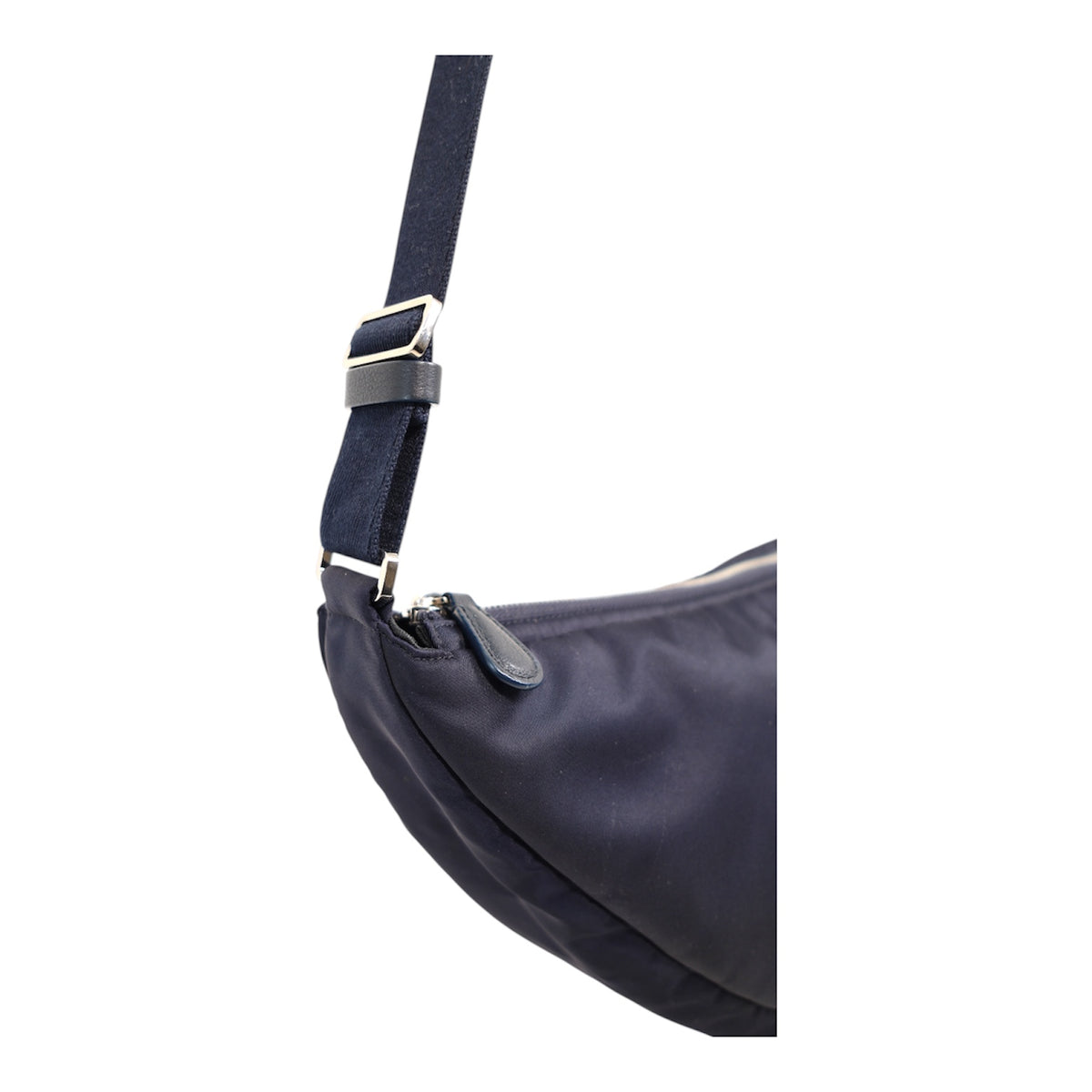 The Row Navy Slouchy Banana Bag
