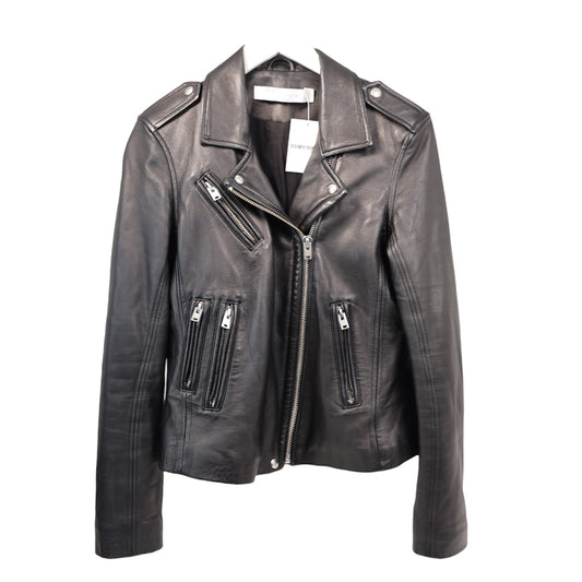 Iro Han Lambskin Leather Moto Jacket