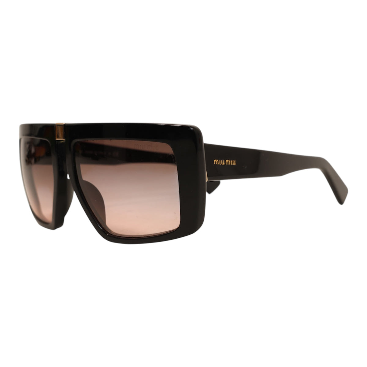 Miu Miu Shield Gradient Lens Sunglasses