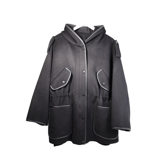 Maje Gangmille Oversized Wool-Blend Jacket