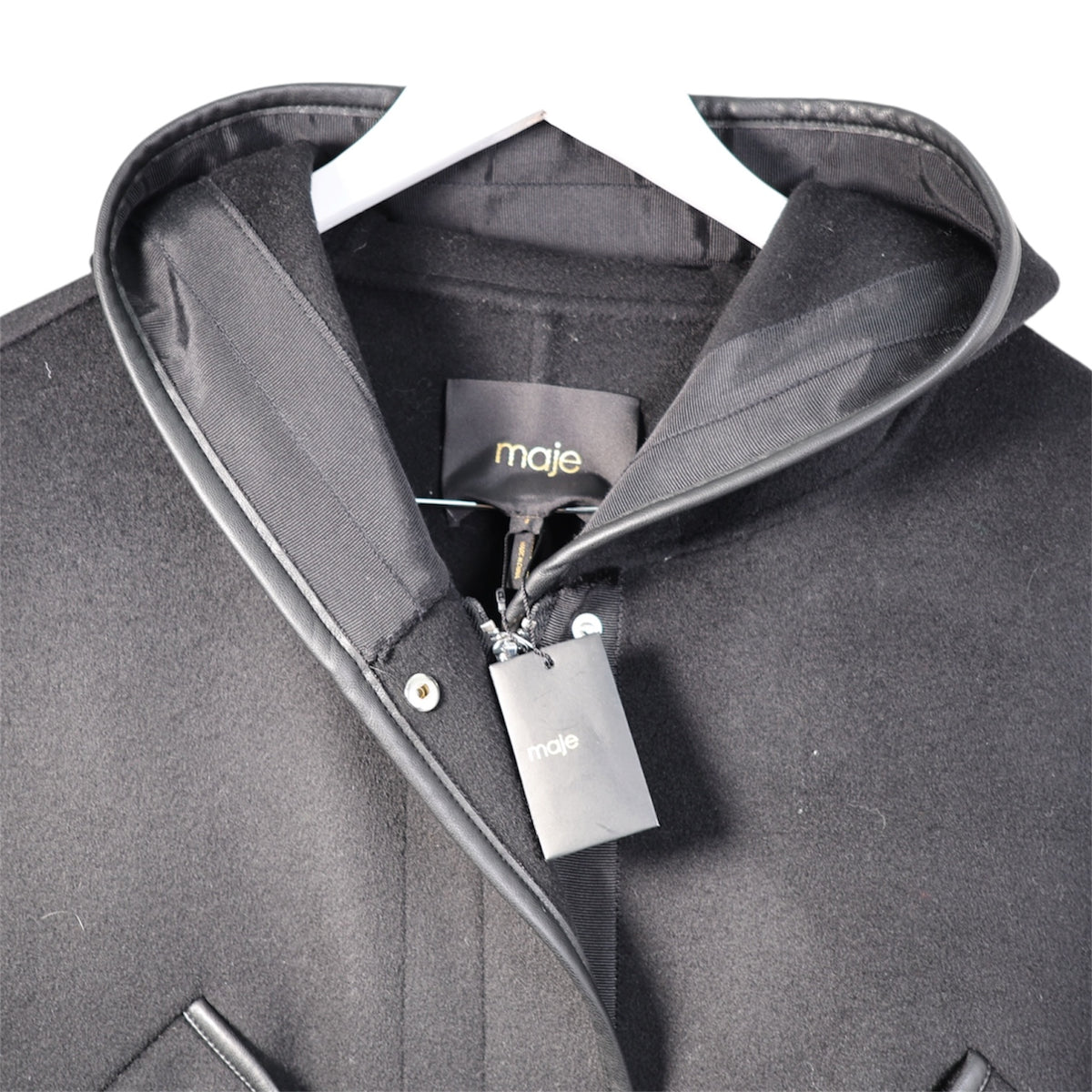 Maje Gangmille Oversized Wool-Blend Jacket