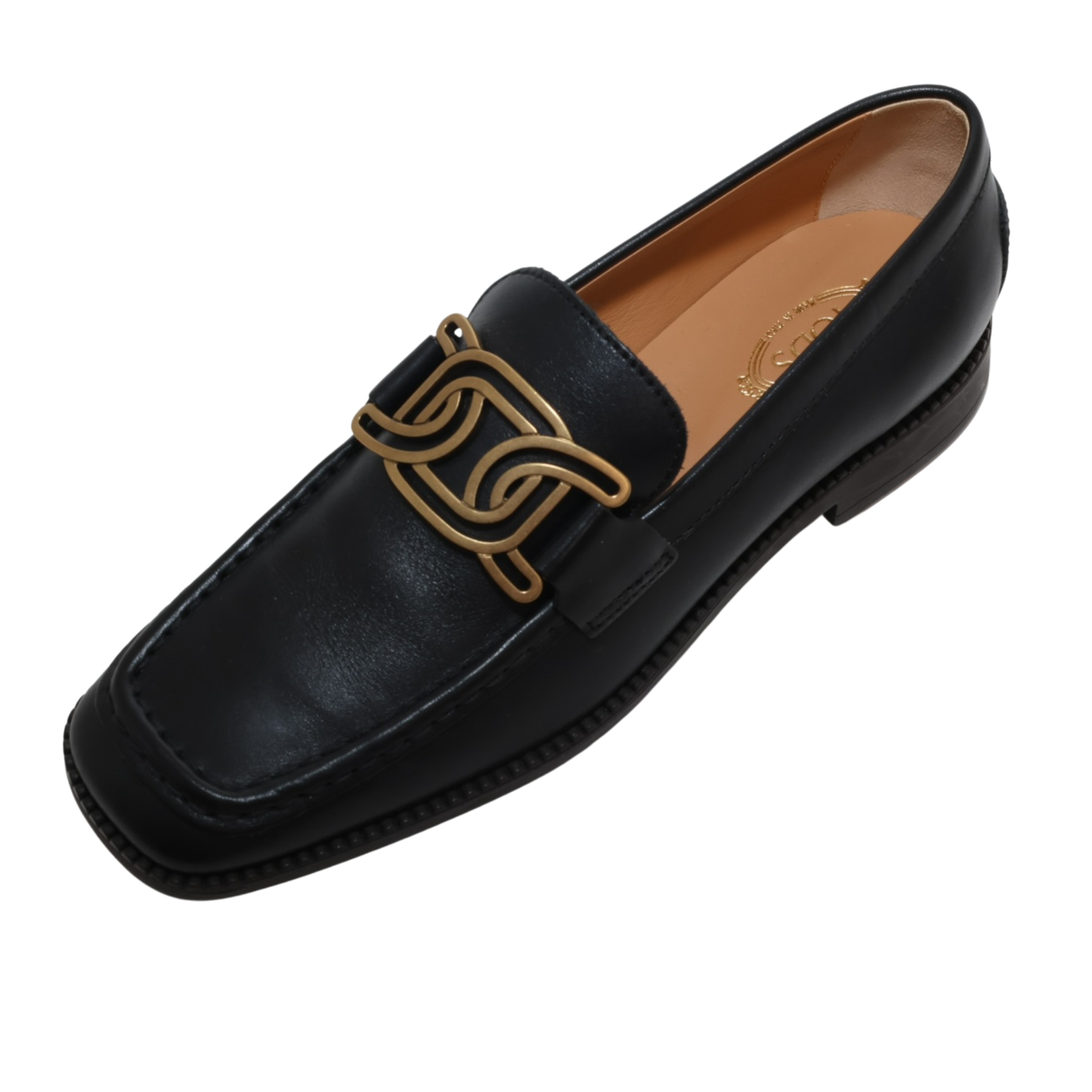 Tod's Kate Logo Plaque Leather Loafers (Size 36.5)