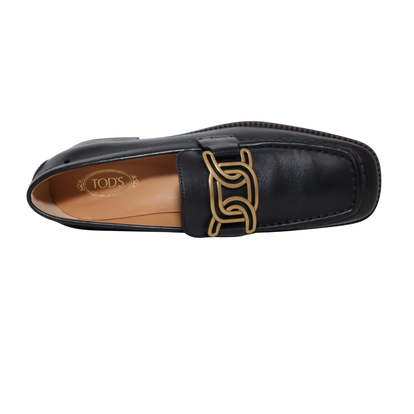 Tod's Kate Logo Plaque Leather Loafers (Size 36.5)