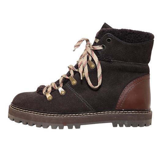 See by Chloe Eileen Brown Suede Boots (Size 40)