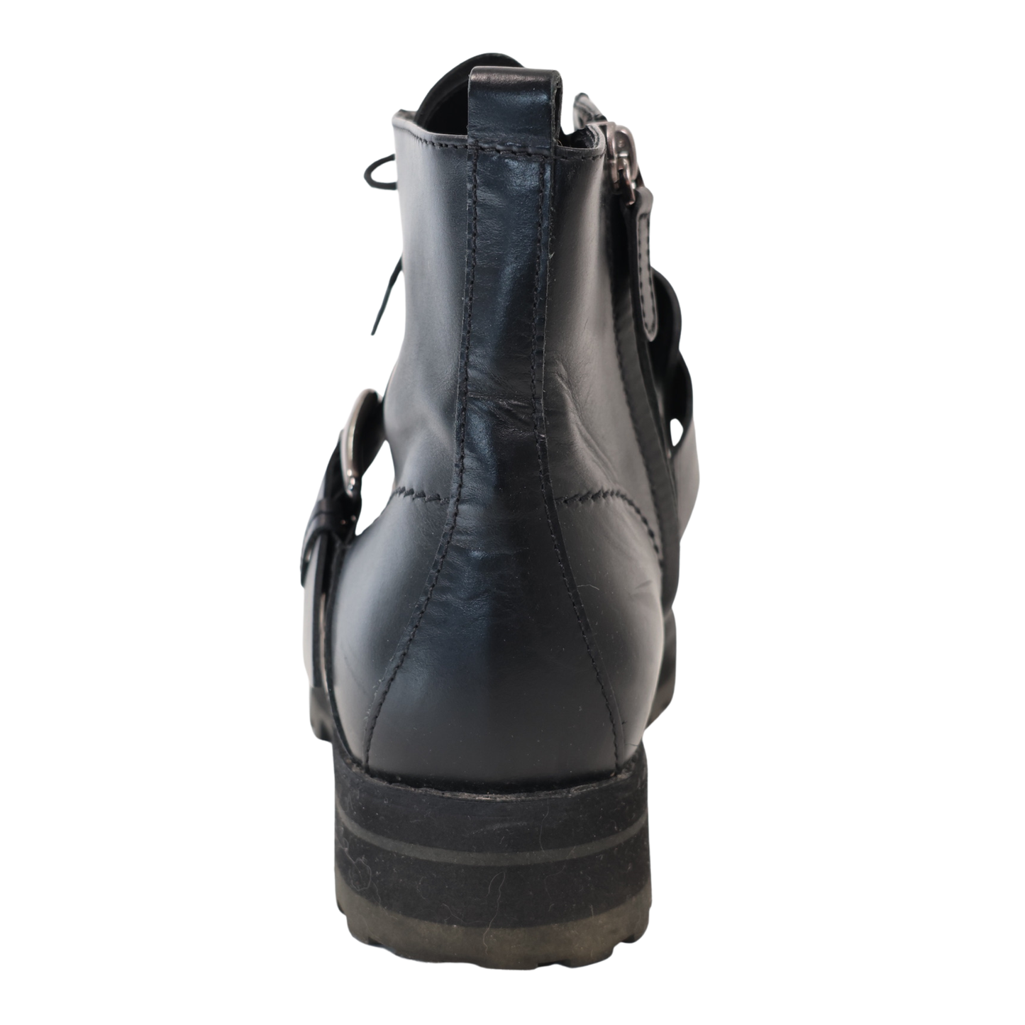 Tod's Buckled Leather Combat Boots (Size 39)