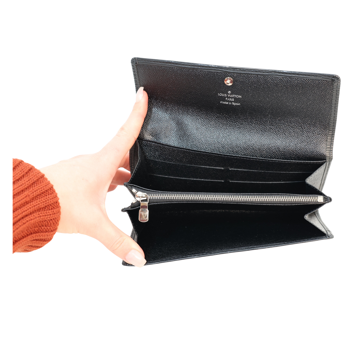 Louis Vuitton Black Sarah Epi Leather Wallet