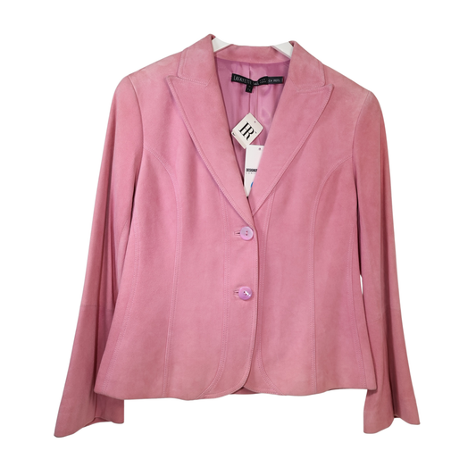 Lafayette 148 Pink Suede Blazer NWT