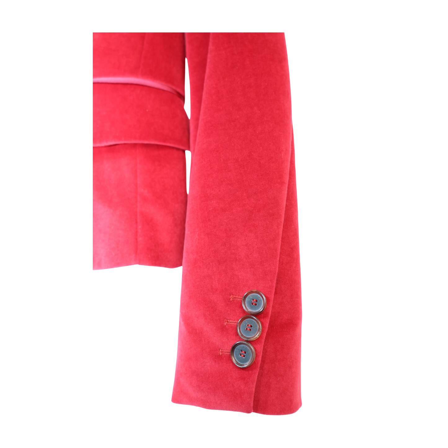 Celine Red Velvet Blazer