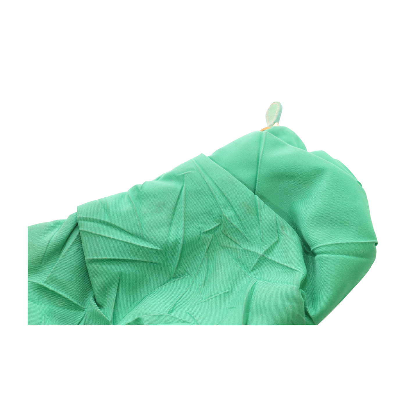 Prada Tessuto Green Nylon Pleated Pouch