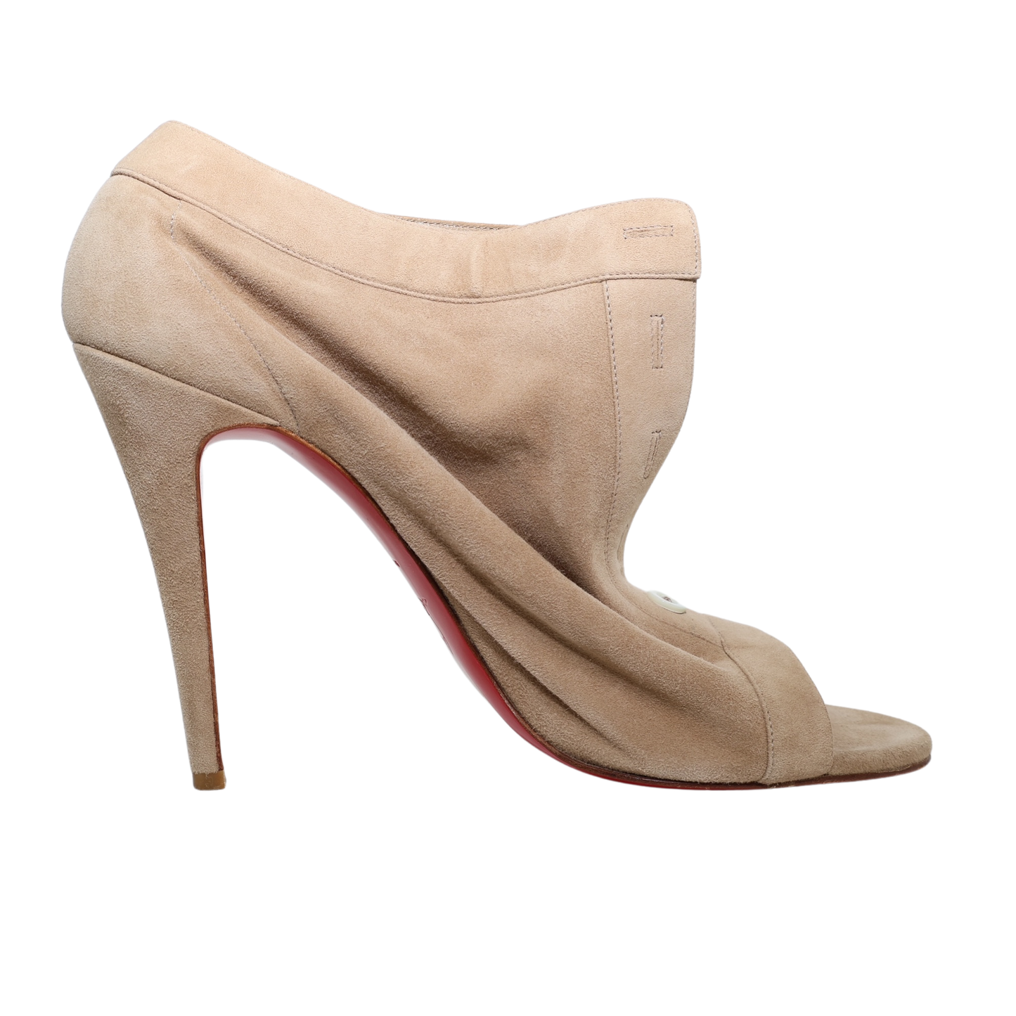Christian Louboutin Maotic 100 Peep-Toe Booties (Size 40)