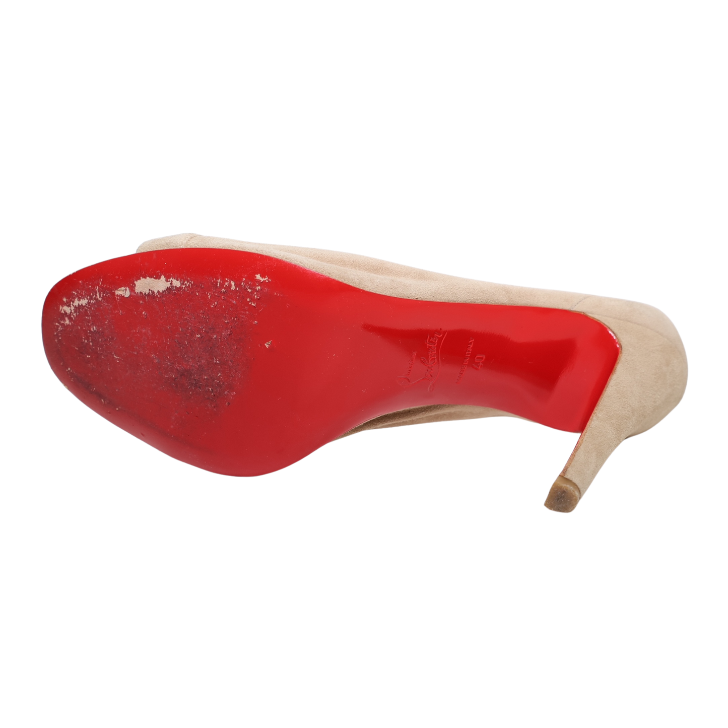 Christian Louboutin Maotic 100 Peep-Toe Booties (Size 40)