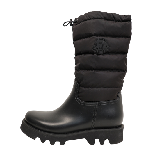 Moncler Ginette Quilted Nylon & Rubber Rain Boots (Size 39)