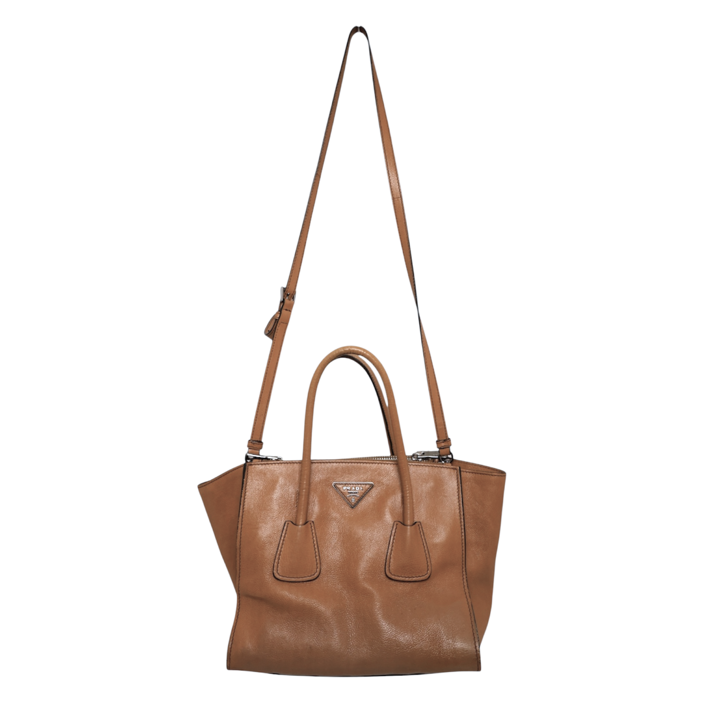 Prada Glace Calf Twin Pocket Tote