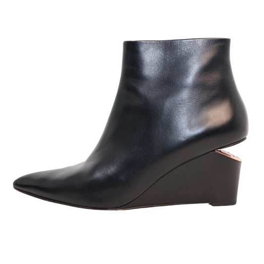 Alexander Wang Leather Wedge Bootie (Size 39)