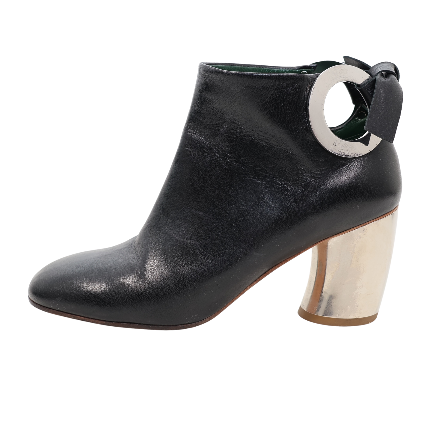 Proenza Schouler Mirrored Glove Heeled Leather Boots (Size 37)