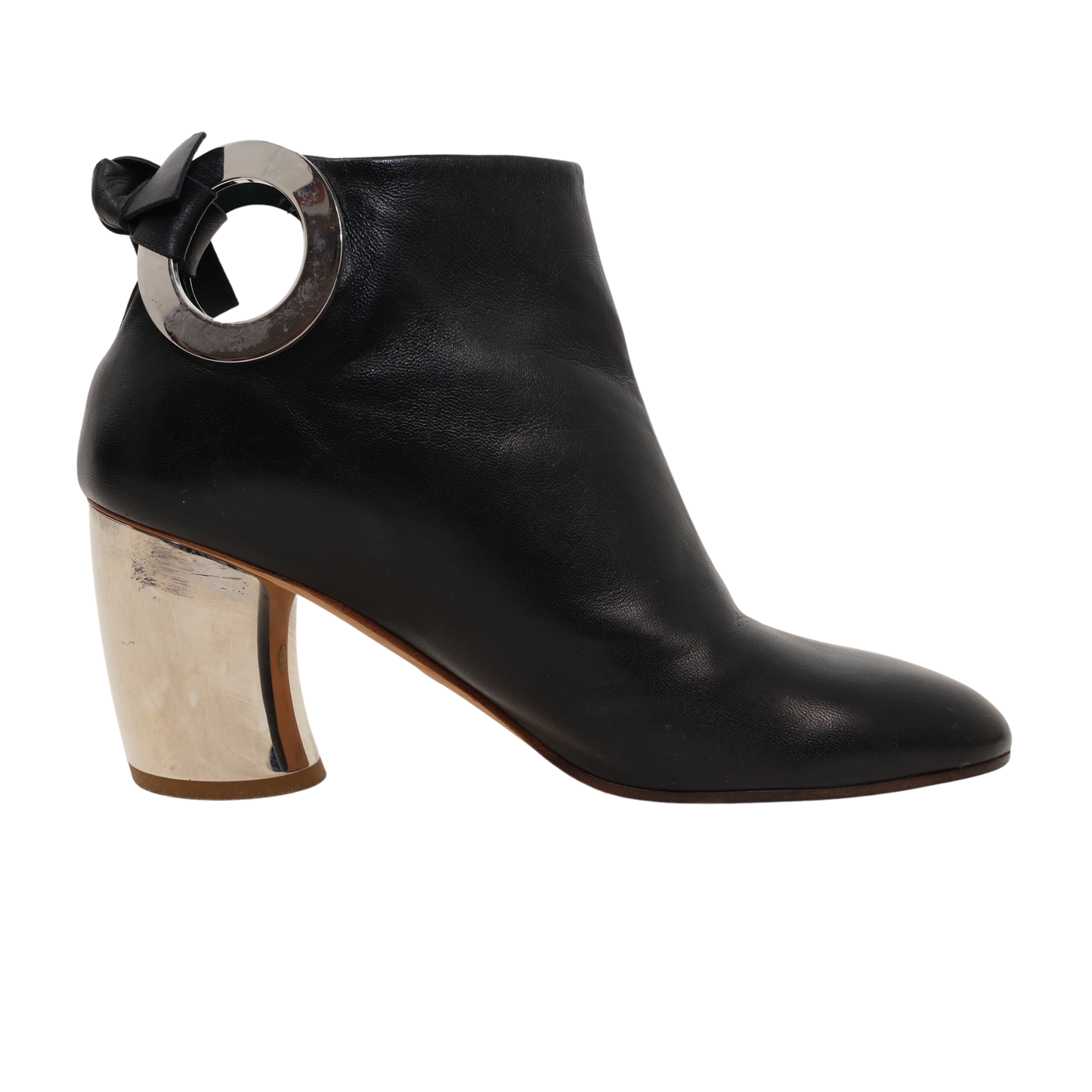 Proenza Schouler Mirrored Glove Heeled Leather Boots (Size 37)