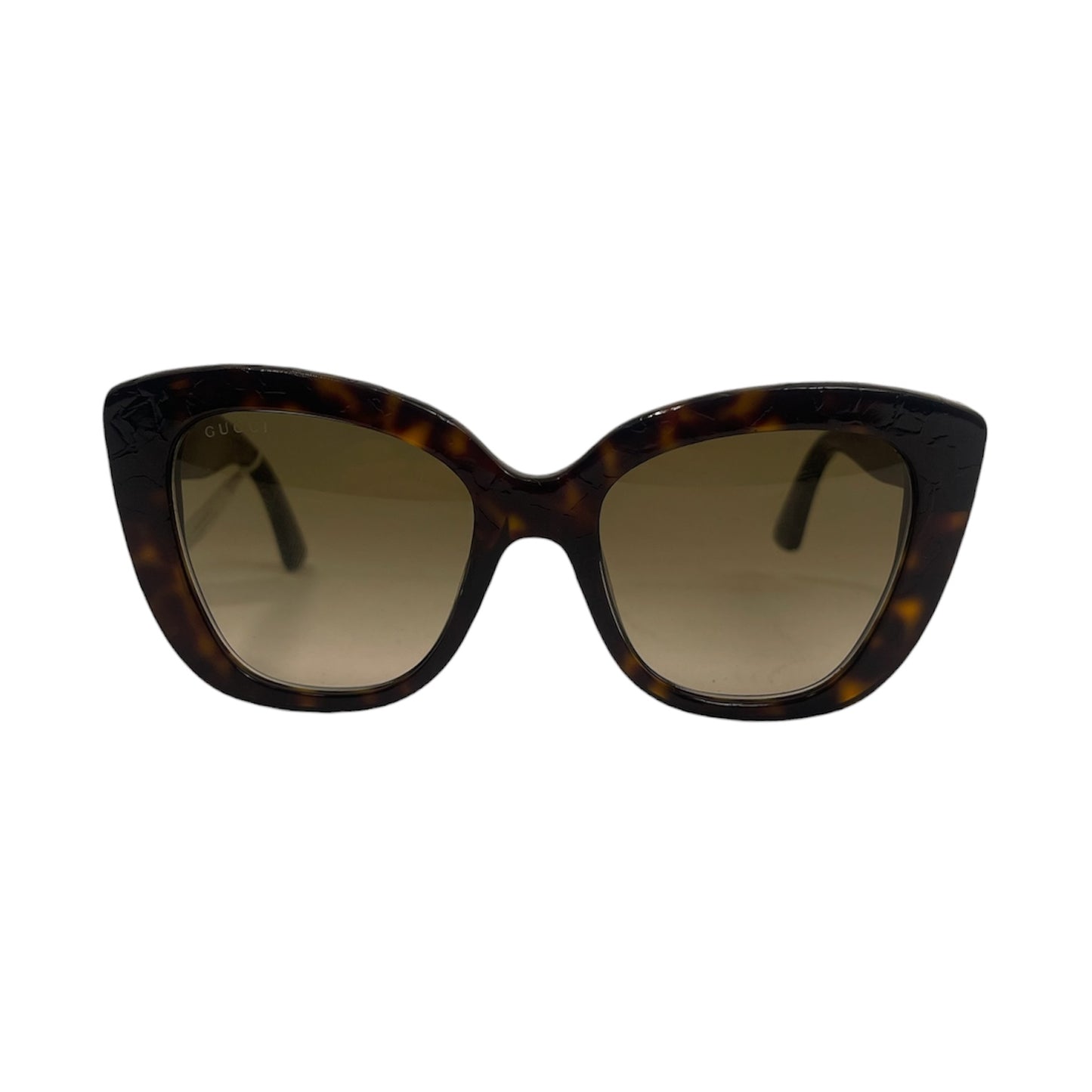 Gucci GG-Logo Butterfly Tortoiseshell Sunglasses