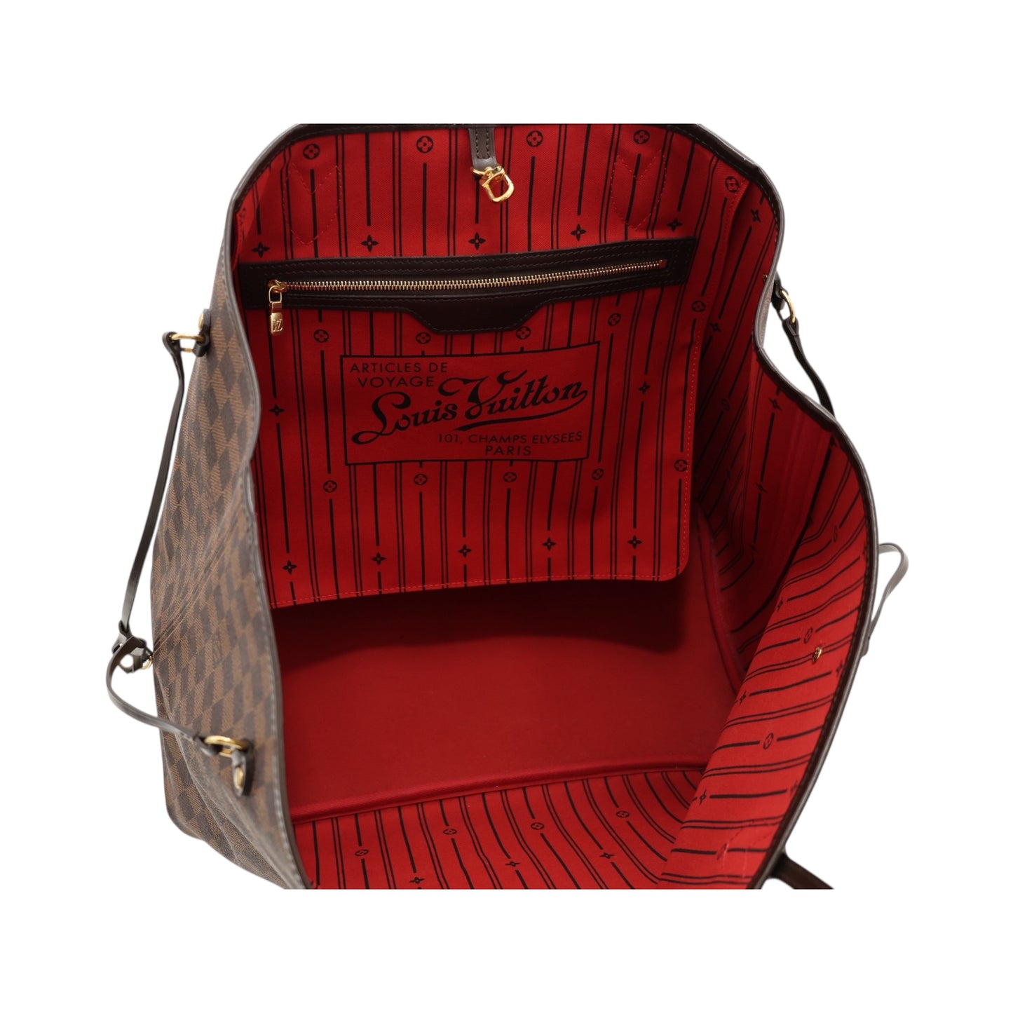 Louis Vuitton Neverfull GM Damier Ebene Tote Bag