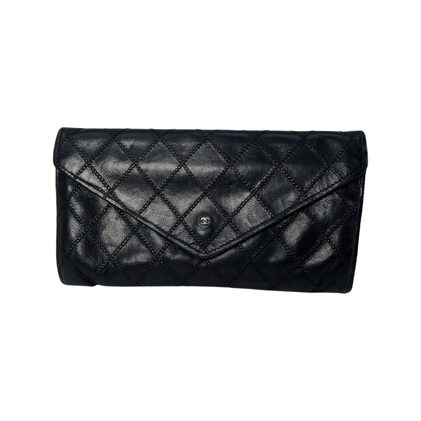 Chanel Vintage Quilted Leather Wallet