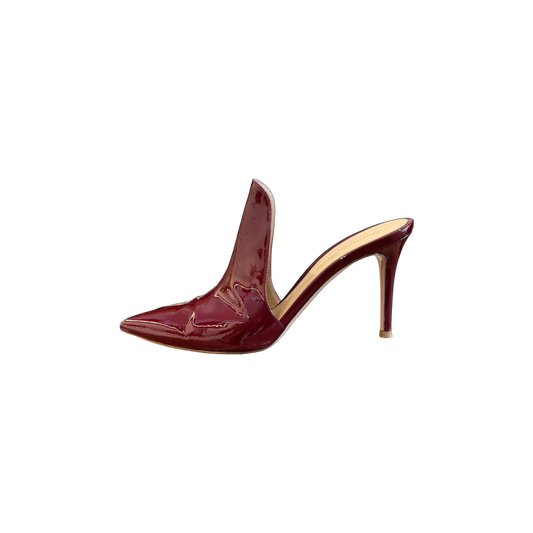 Gianvito Rossi Patent Leather Aramis Mules (Size 39)