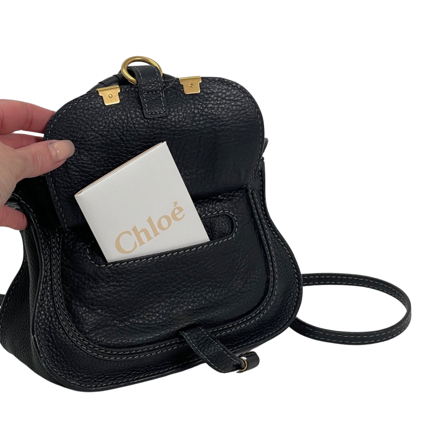 CHLOÉ Mini Leather Marcie Crossbody Bag