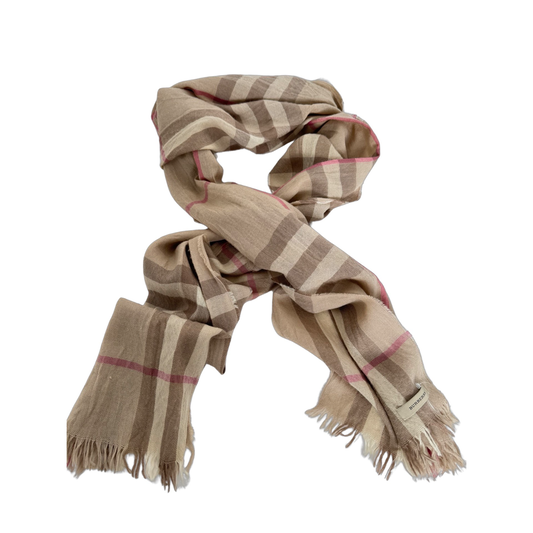 Burberry Brown Wool Blend Sarf