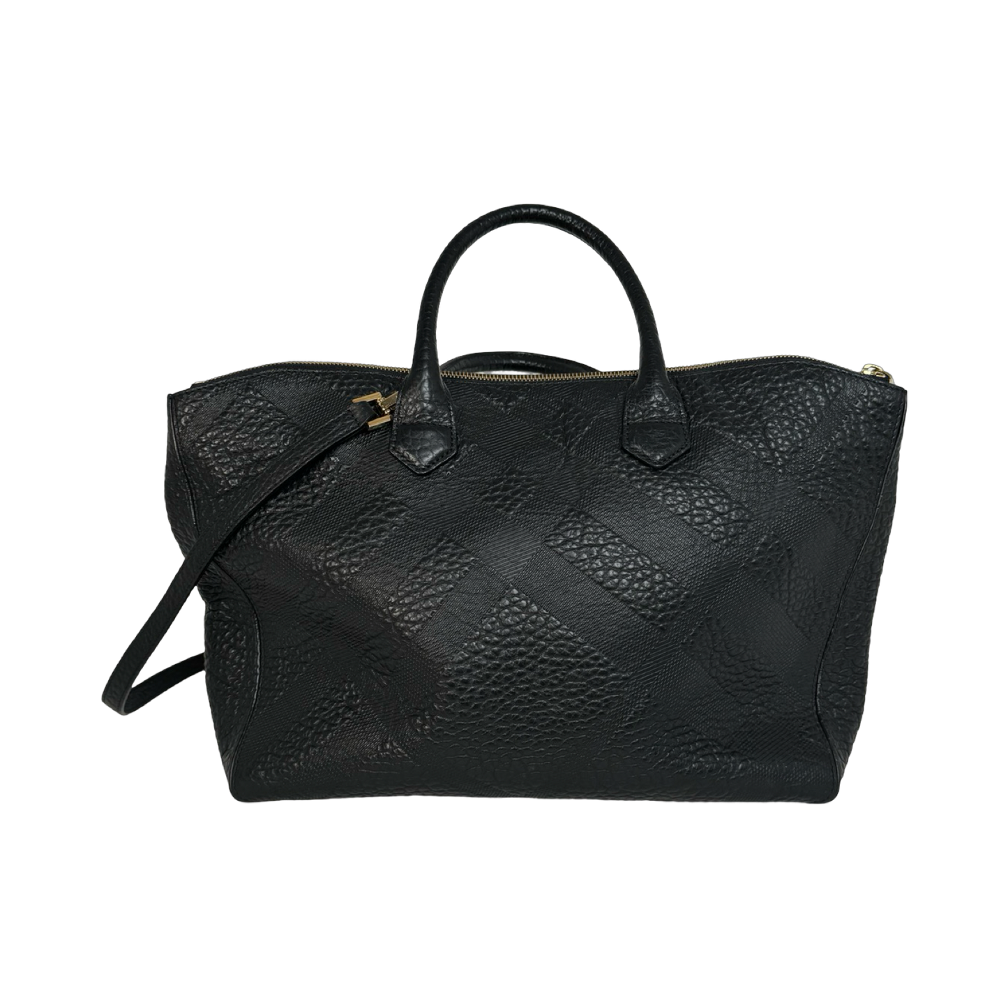 Burberry Embossed Leather Dewsbury Bag