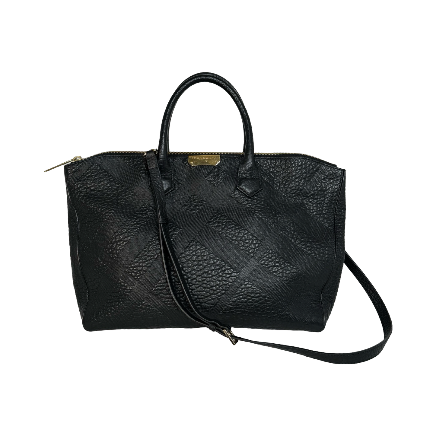 Burberry Embossed Leather Dewsbury Bag