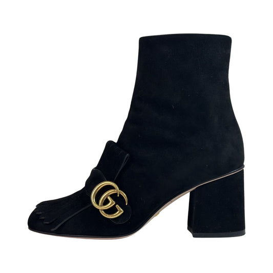 Gucci Suede GG Marmont Boots - Size 37.5