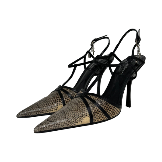 Cesare Paciotti Snakeskin Pumps (Size 39.5)