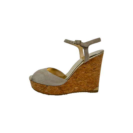 Jimmy Choo Perla Wedge Sandals (Size 39)
