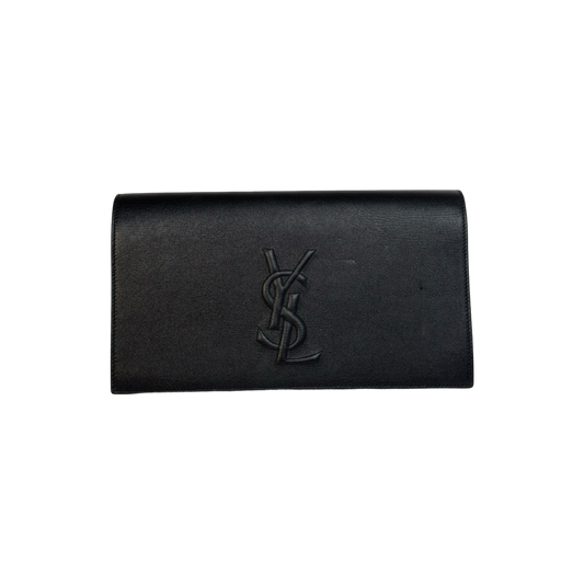 Saint Laurent Belle de Jour Large Leather Clutch