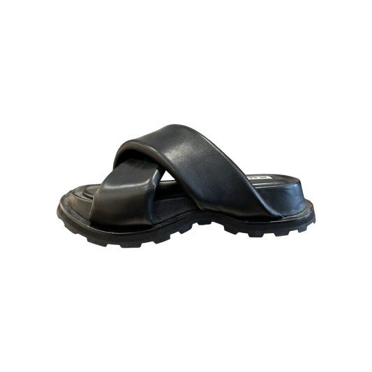 Jil Sander Leather Crossover Sandals (Size 41)