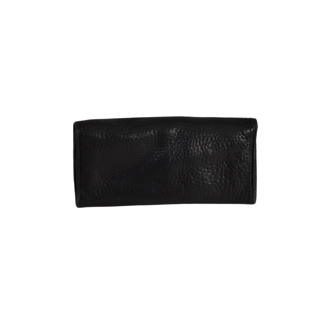 Burberry Textured Leather Snap Wallet