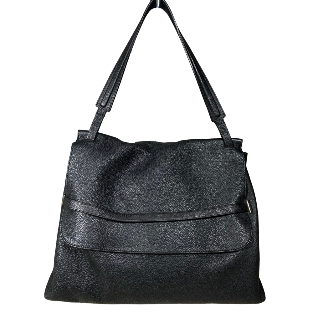 The Row Top Handle 14 Two Bag in Leather