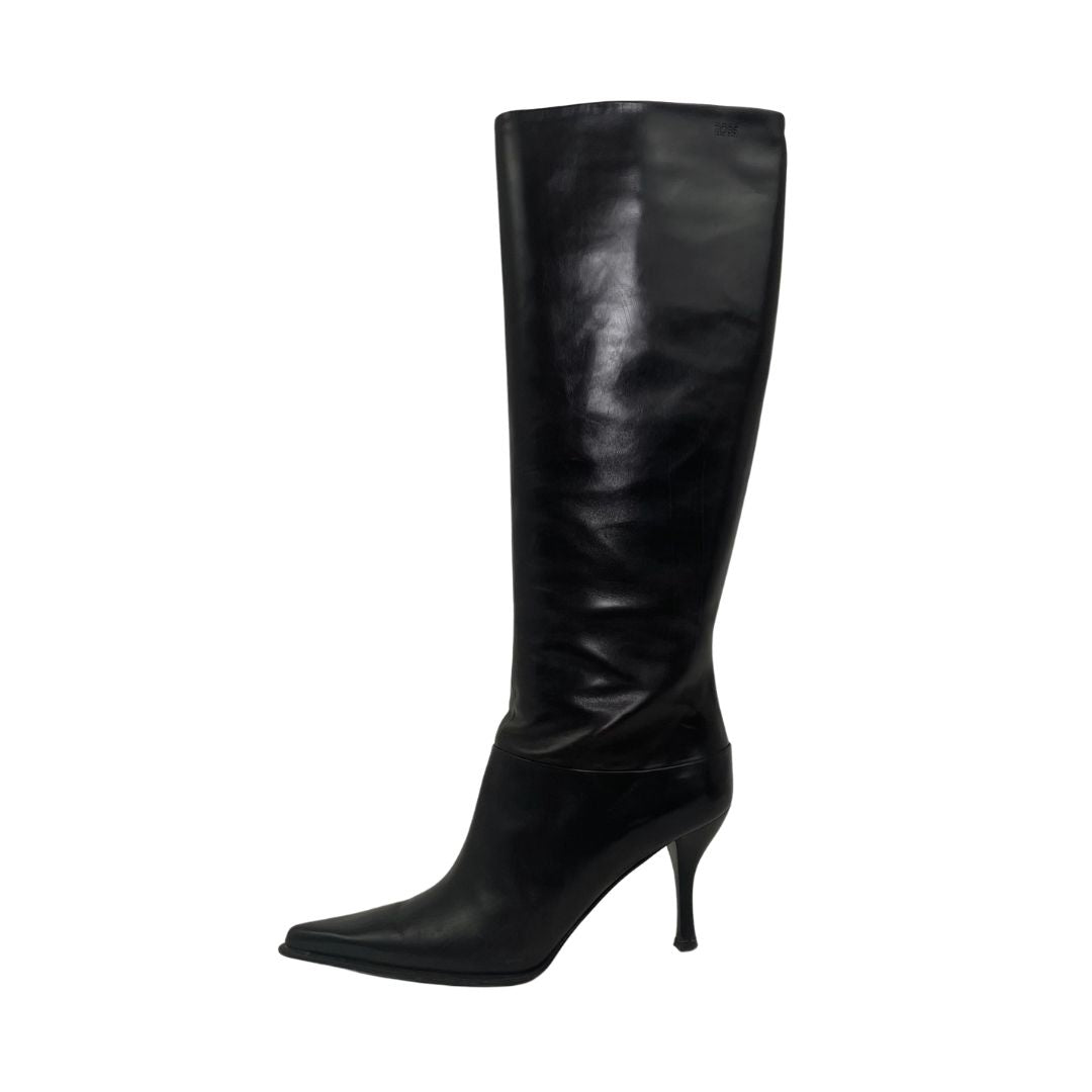 Boss Tall Leather Boots (Size 39.5)