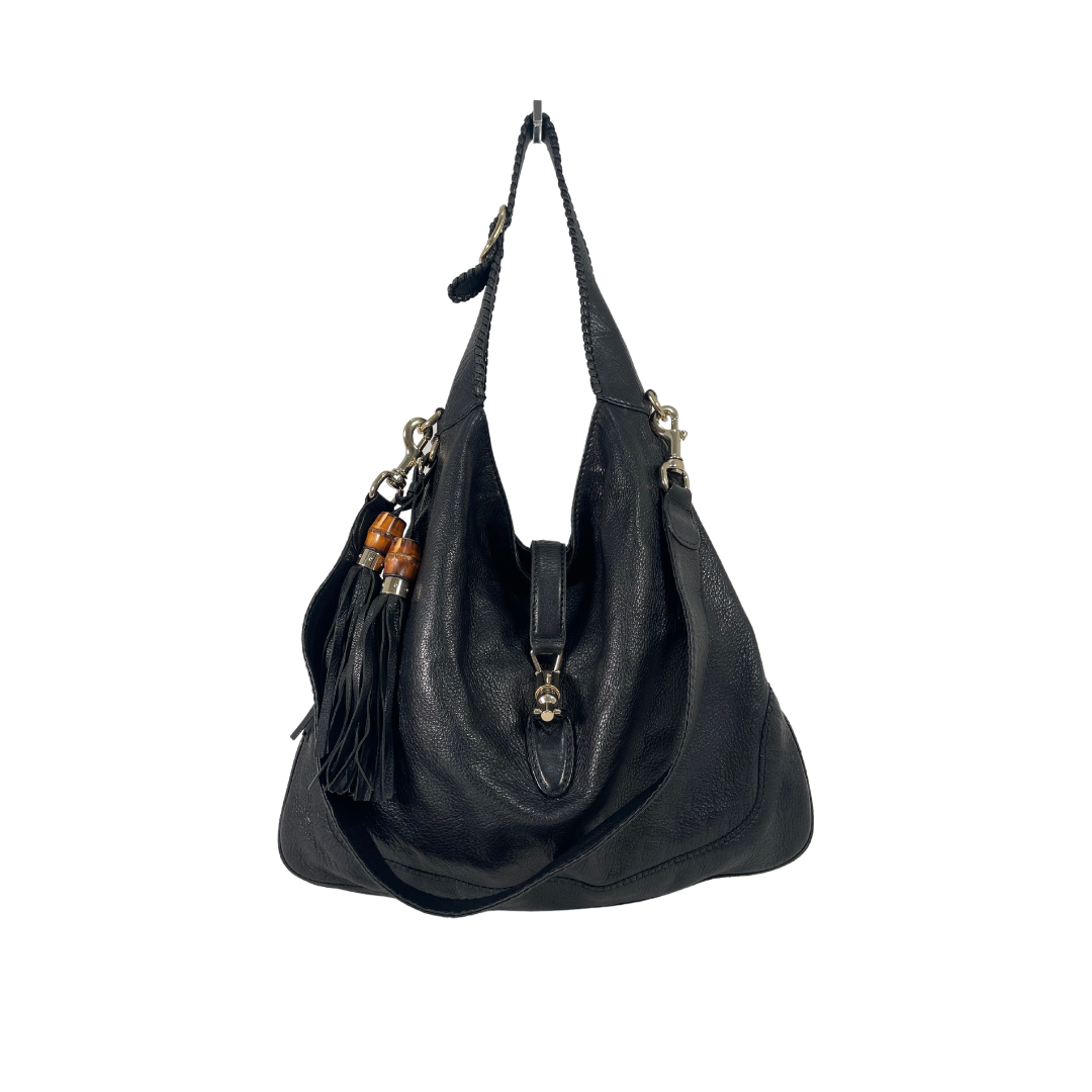 Gucci Large New Jackie Leather Hobo Bag