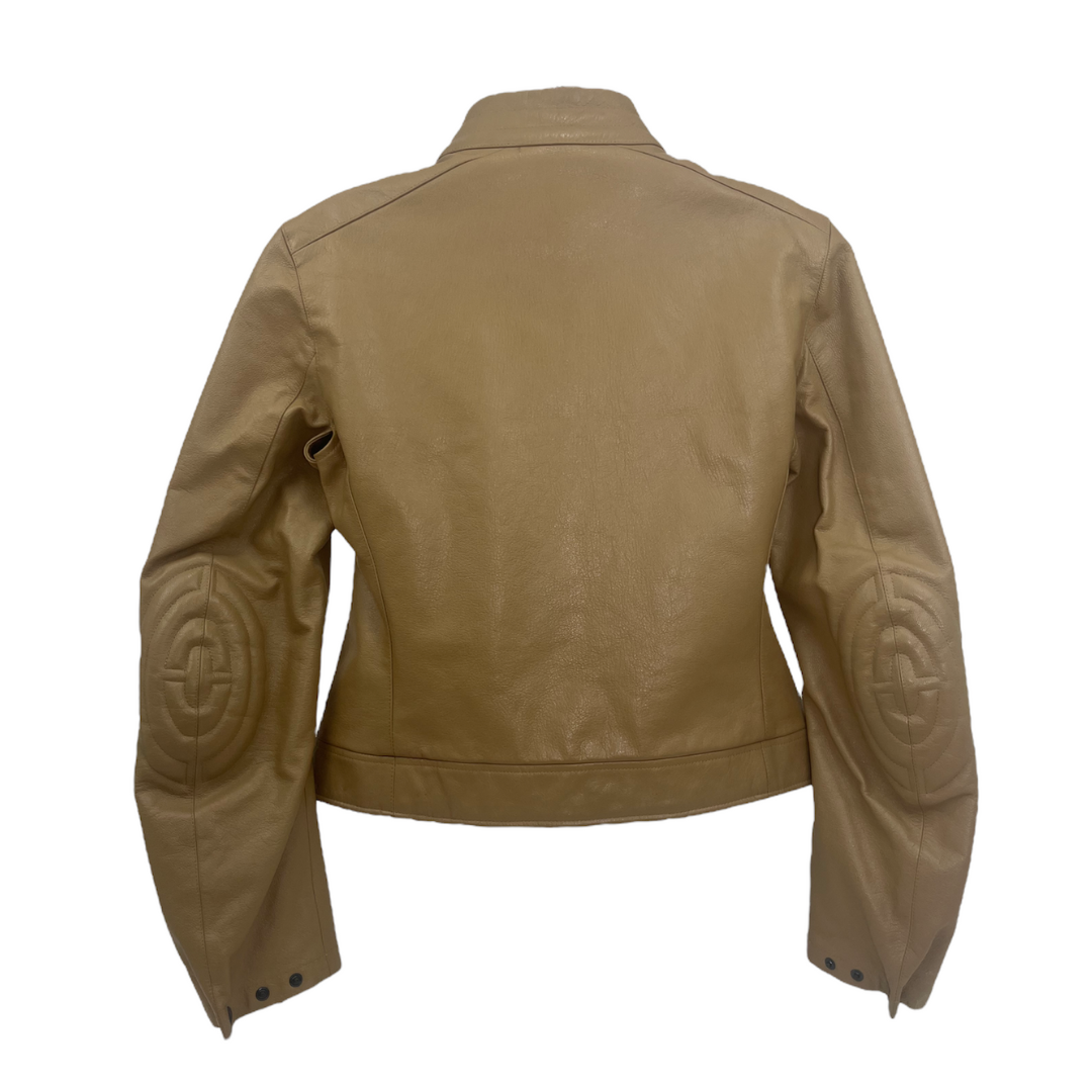 Prada Moto Leather Jacket (Size 44)