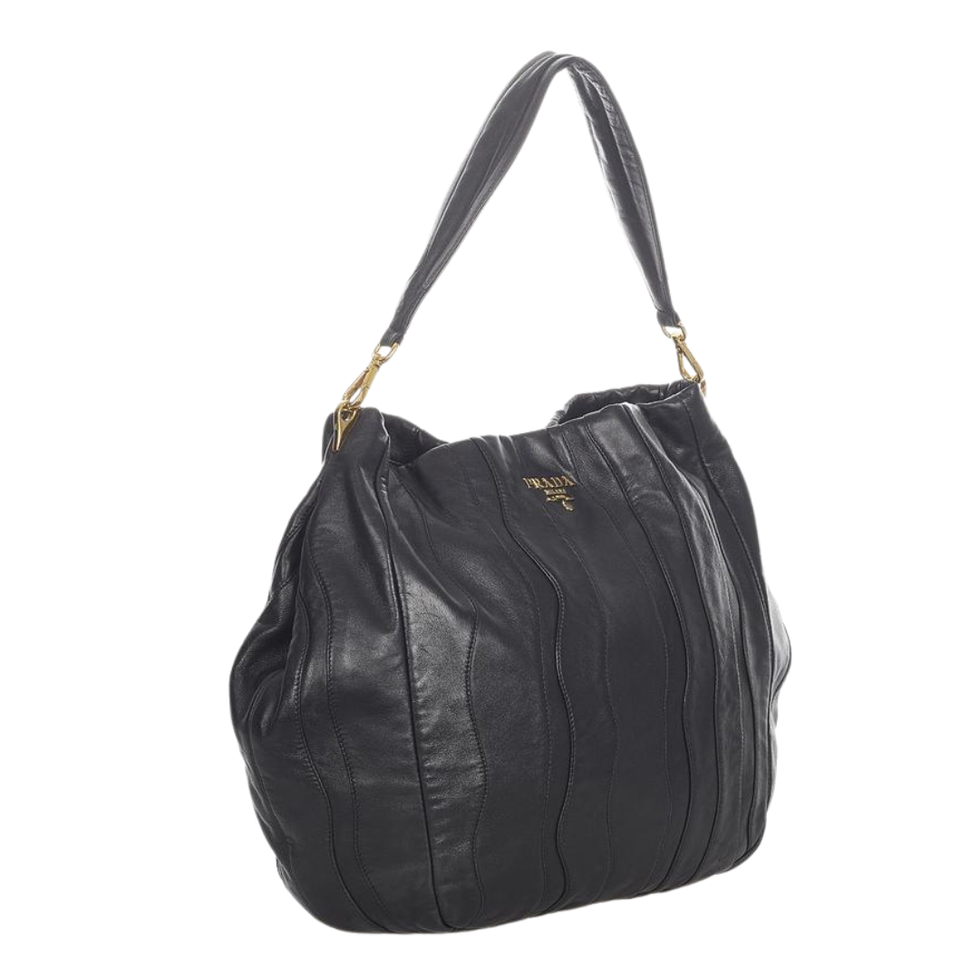Consign Wave Prada Nappa Waves Shoulder Bag – Designer Exchange Consignment TO