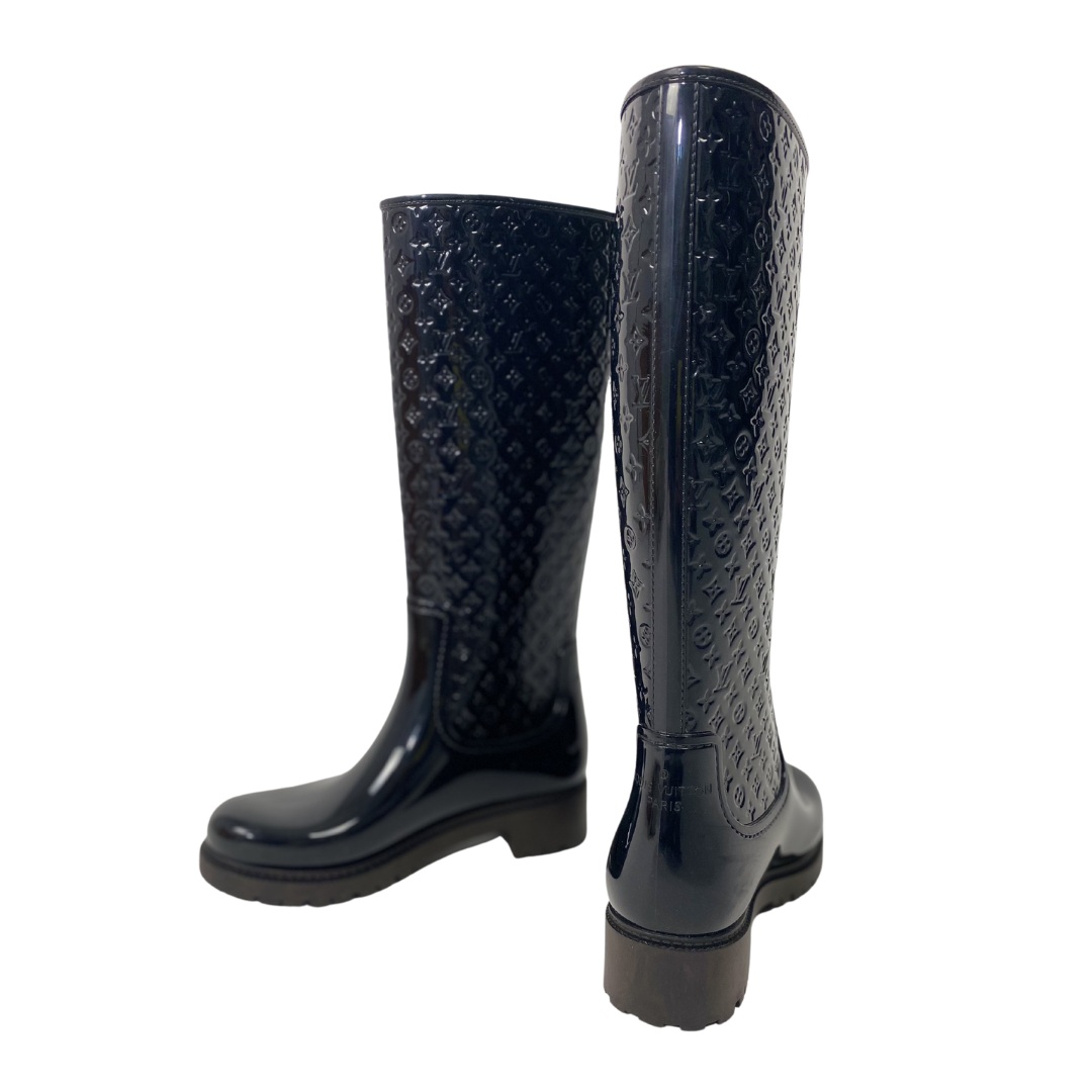 Louis Vuitton Rubber "Splash" Monogram Rain Boots