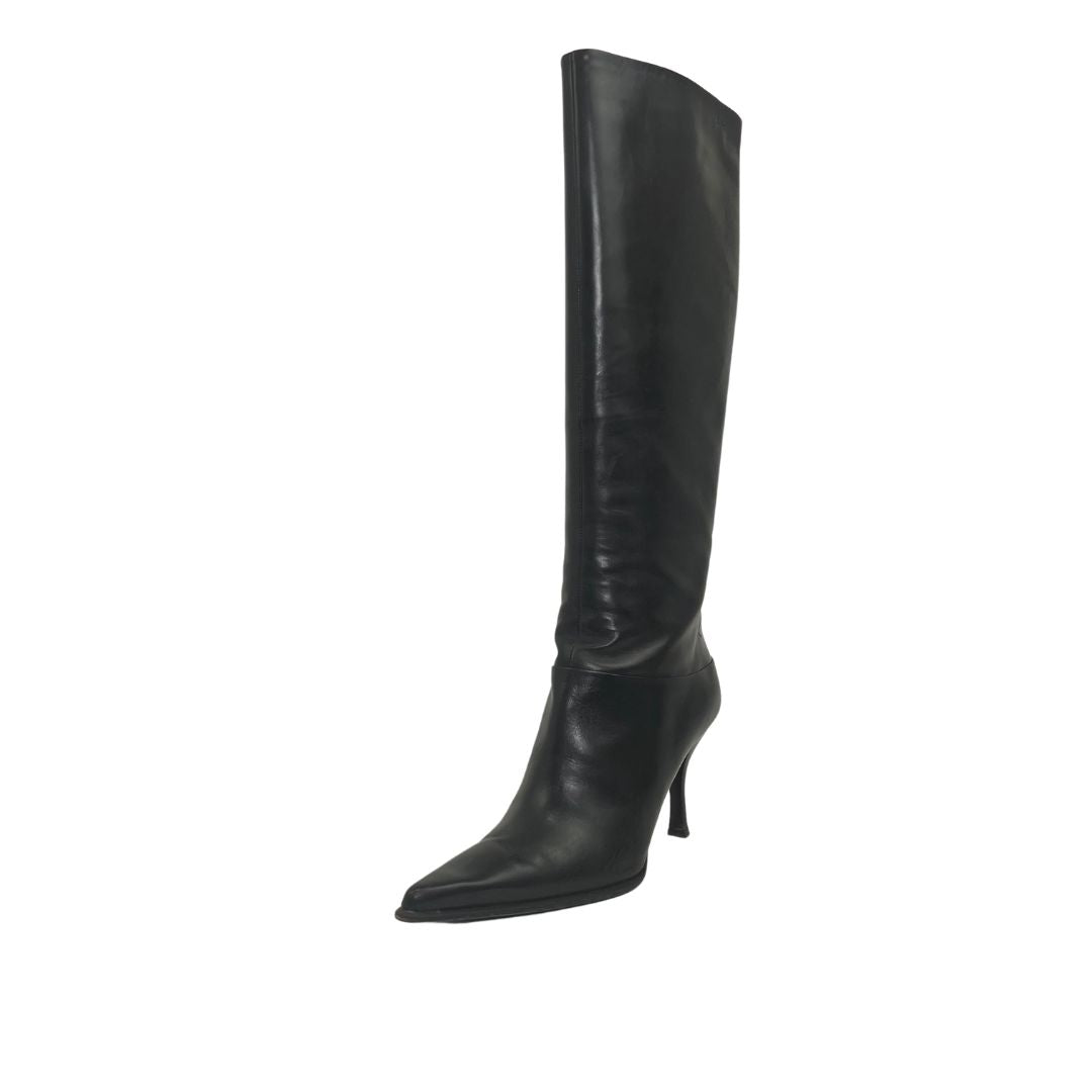 Boss Tall Leather Boots (Size 39.5)