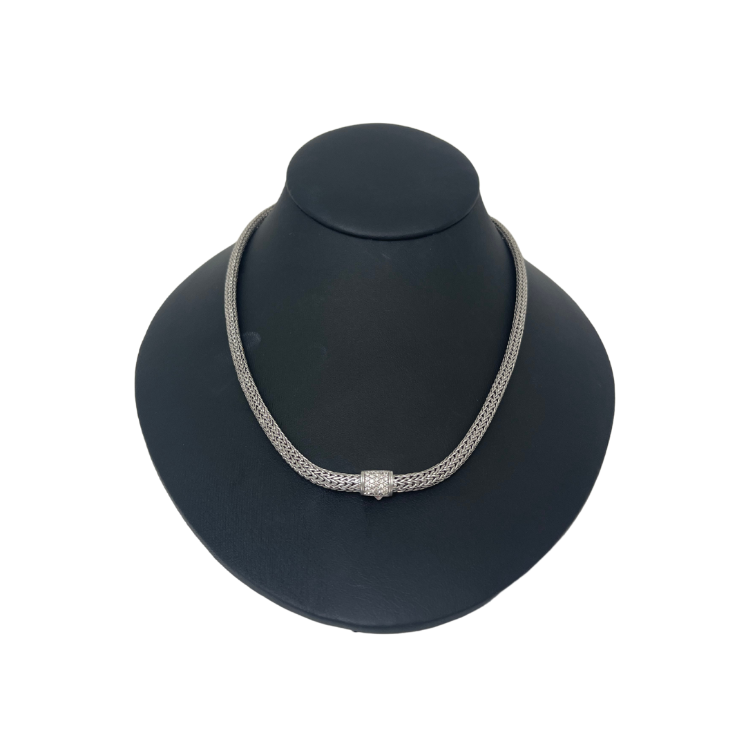 John Hardy Pave Diamond Classic Chain Necklace