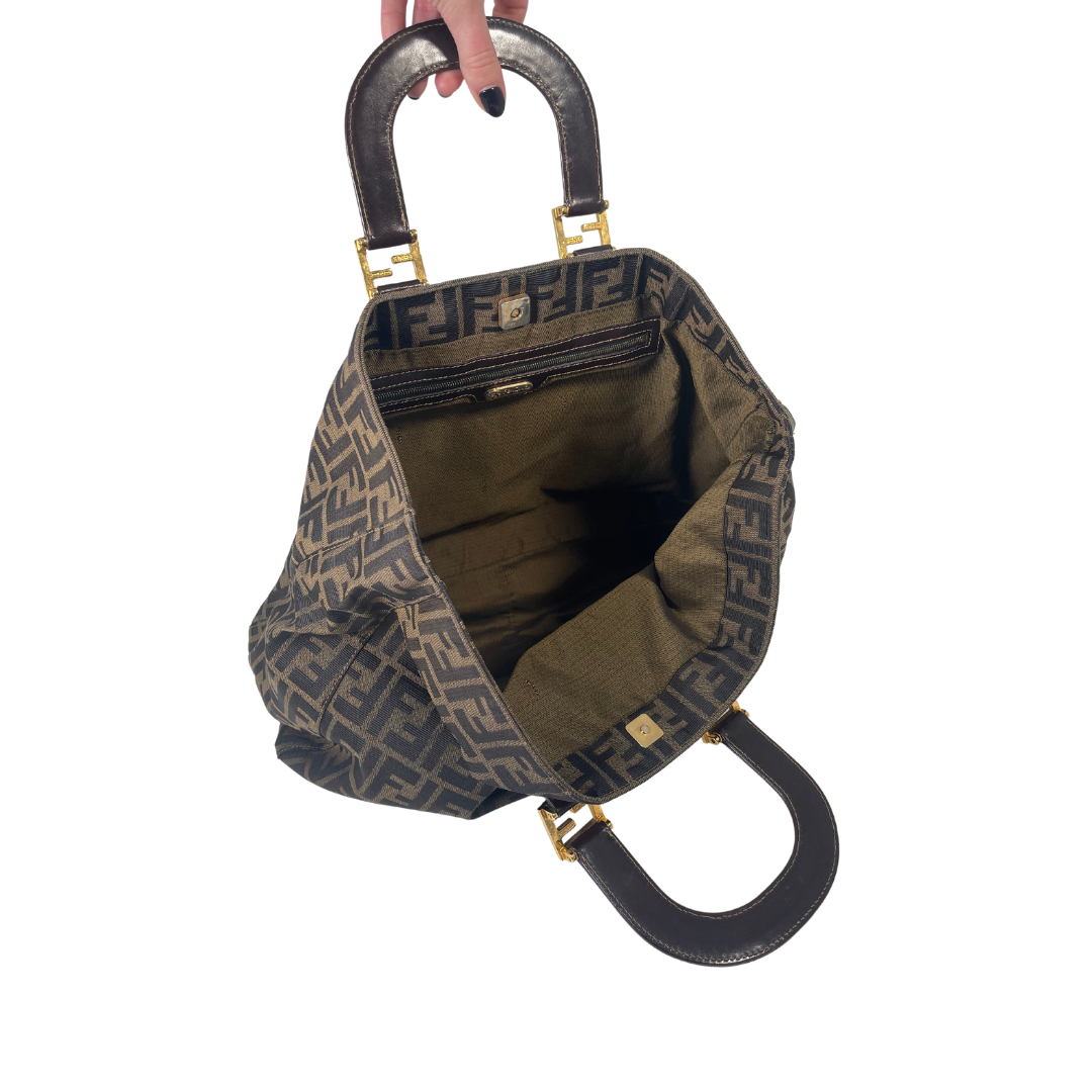 Fendi zucca 2025 tote bag