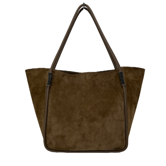 Brunello Cucinelli Monili Suede Shopper